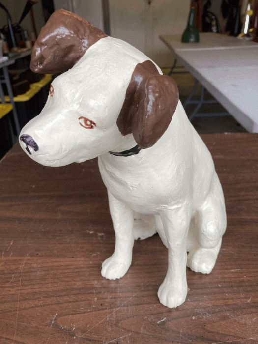 paper mâché Nipper - $200