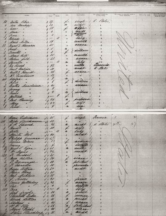 Emil Berliner Aug 24 1881 Lessing Ship Manifest.jpg