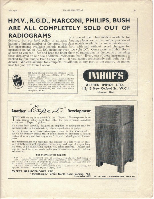 Expert advertising 1940.