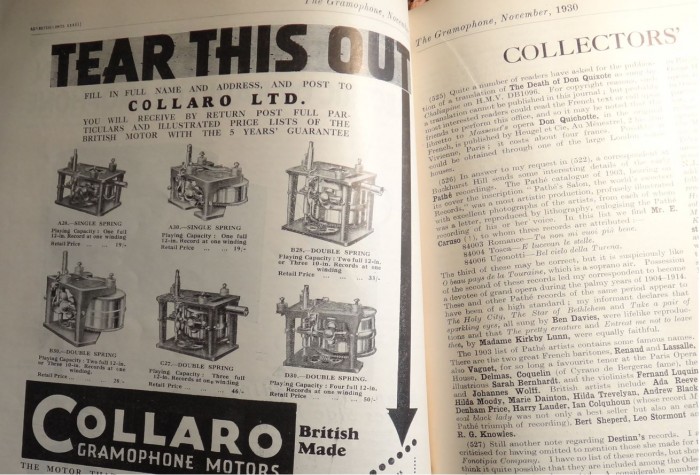 Collaro motors November 1930.JPG