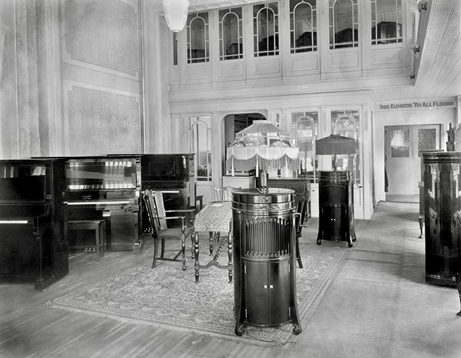 Weser Brothers Piano Showroom April 1921
