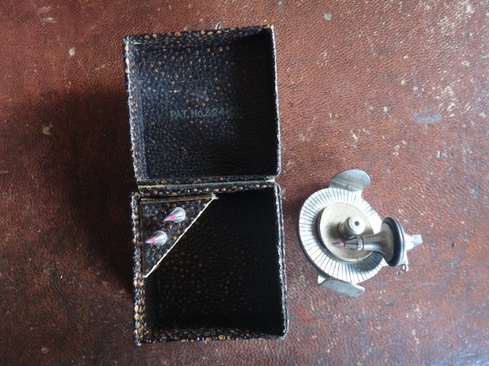 Meltrope sharpener with collets.