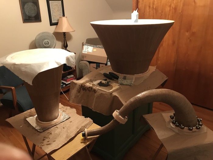 Horn--14--Mounting rings in place, glue drying.jpeg