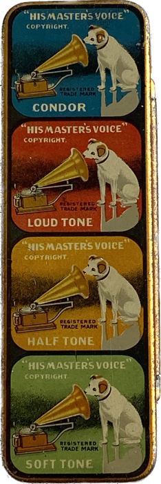 Large Victor needle tin