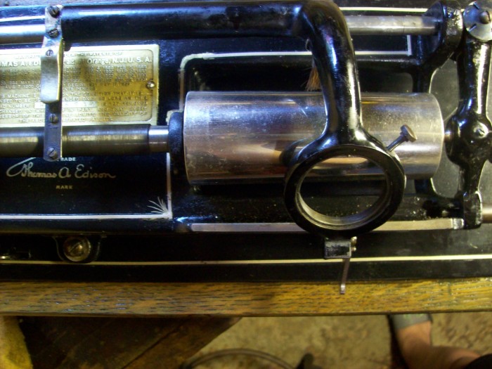 H116714 close up of mandrel area Edison decal I bought and applied.JPG