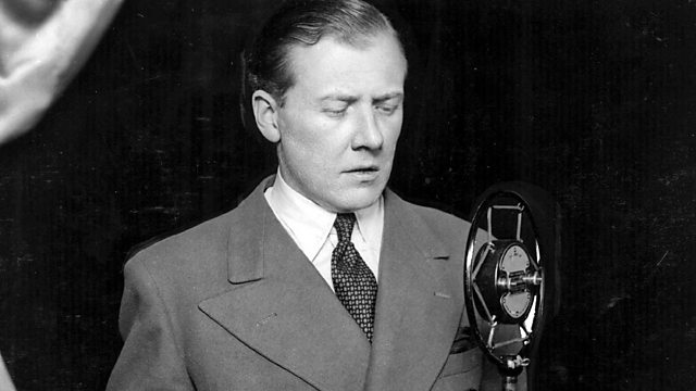 Jack Payne at the microphone