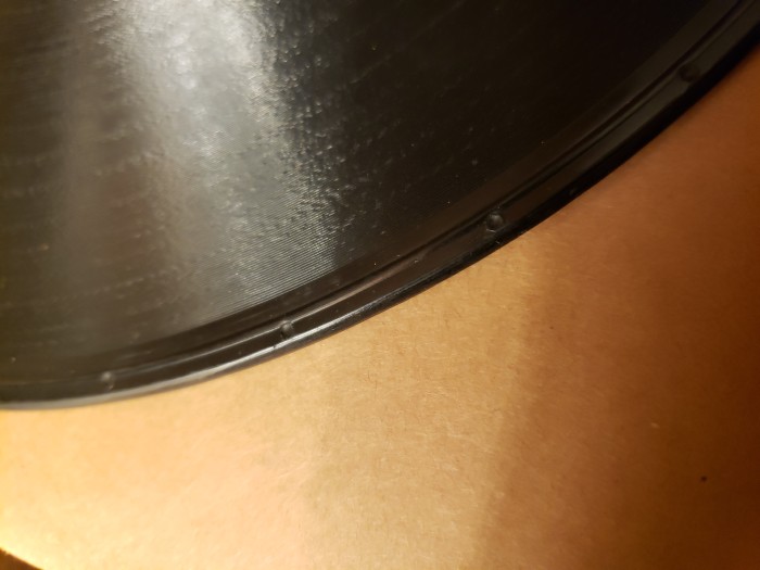 The funny lead-in area of the Mirofon disc