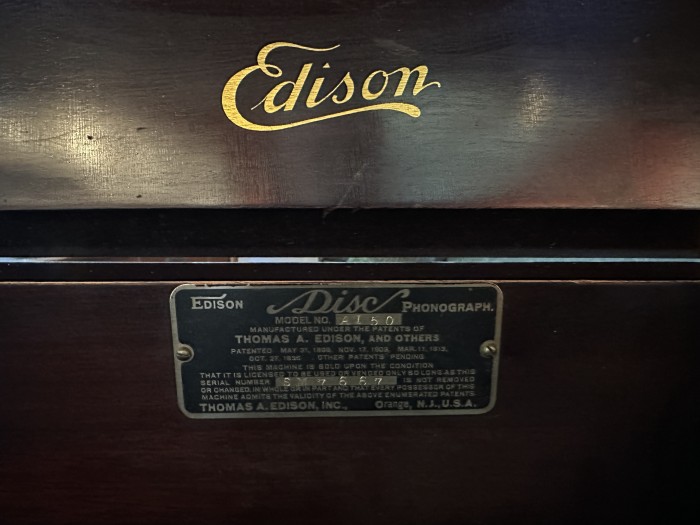 Edison A-150 Serial No. 7667