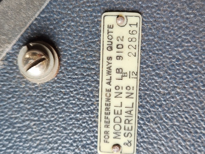 Date plate found under the turntable